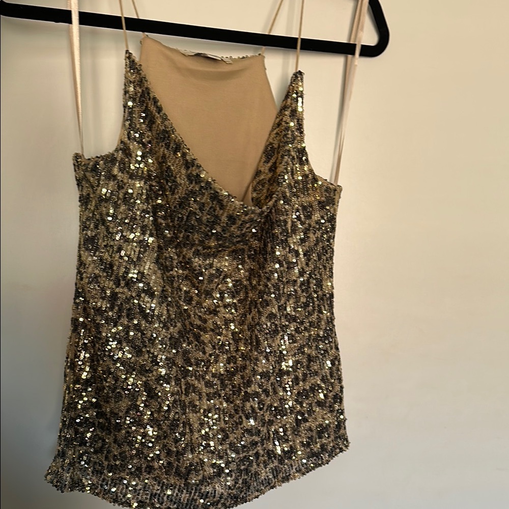 Sequin Gold Women's Top